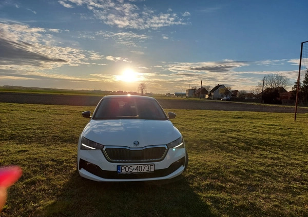 Skoda Scala cena 55900 przebieg: 113000, rok produkcji 2019 z Jarocin małe 232